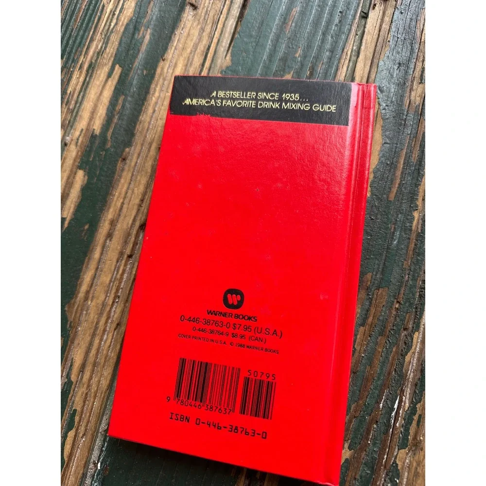Mr Boston Official Bartenders Guide 63rd Edition 1988 Hardcover Red Recipes